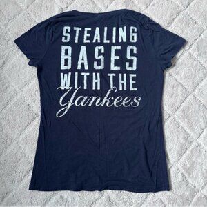 Victoria's Secret PINK | Navy Stealing Bases With The Yankees Tee | Size Medium